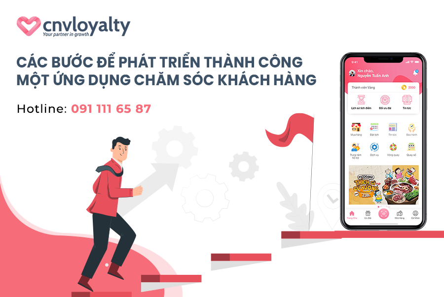 các cách để xây dựng thành công một ứng dụng di động chăm sóc khách hàng